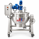 Front view of Gummy Molds 100L commercial gummy cooker with high-shear mixing system