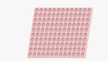 Alternate view of 3.75mL coin silicone gummy mold