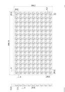 3.5mL mushroom gummy mold dimensions diagram