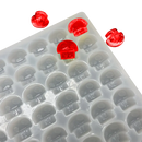 3.5mL mushroom gummy mold with 140 cavities top view