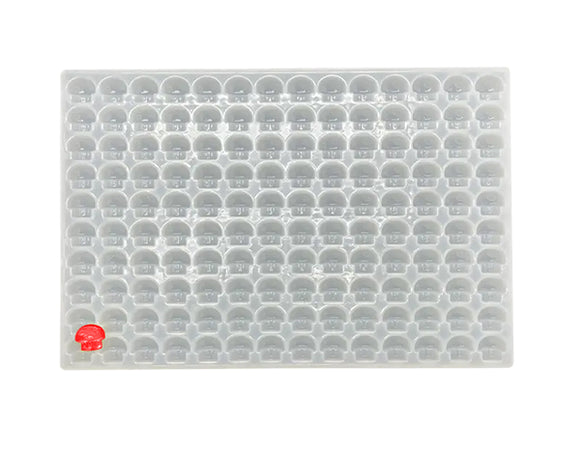 Half-sheet mushroom gummy mold with 140 cavities